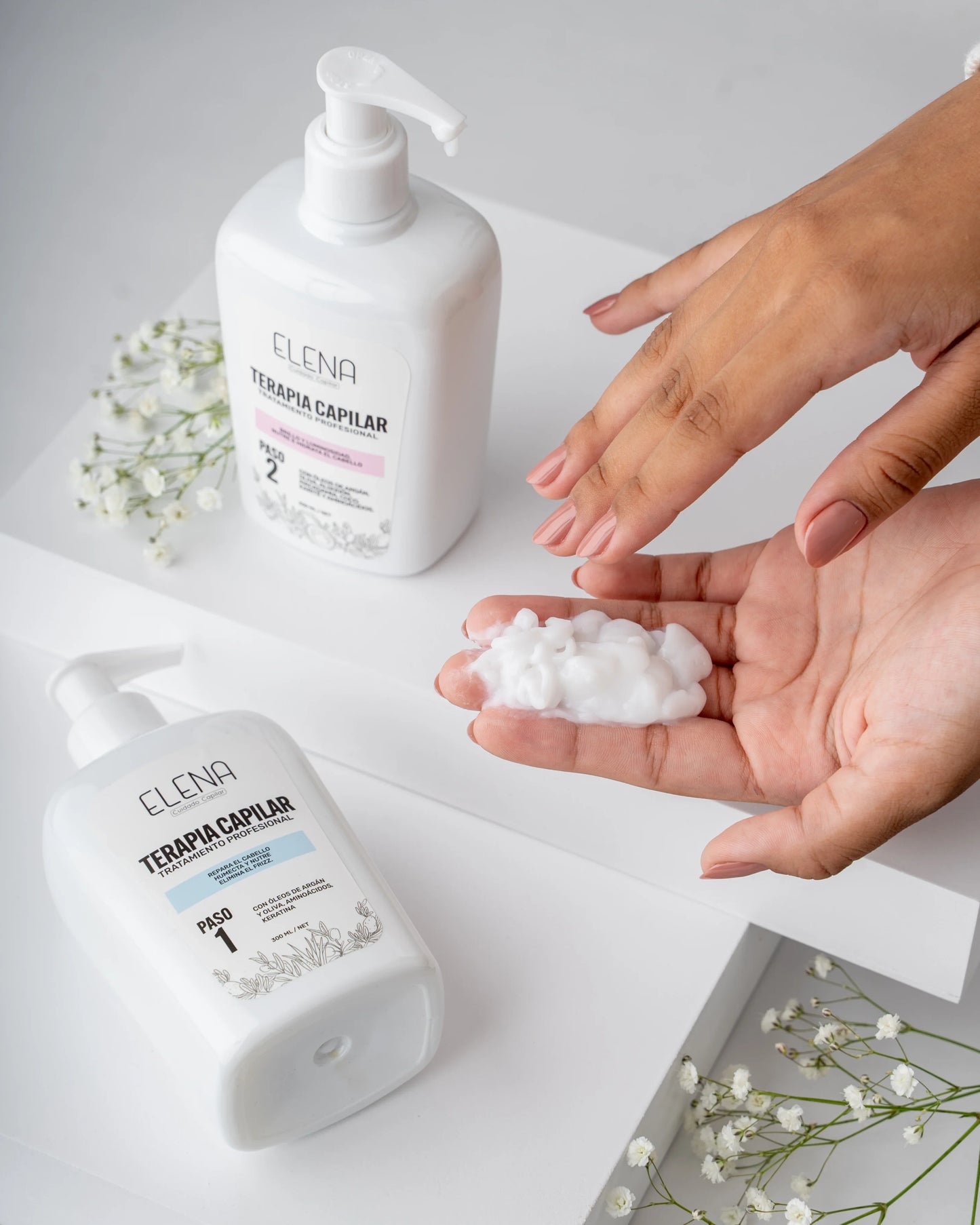 🥰 Kit Profesional de Reconstrucción Capilar + Control Frizz + Crecimiento